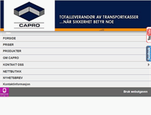 Tablet Screenshot of capro.no